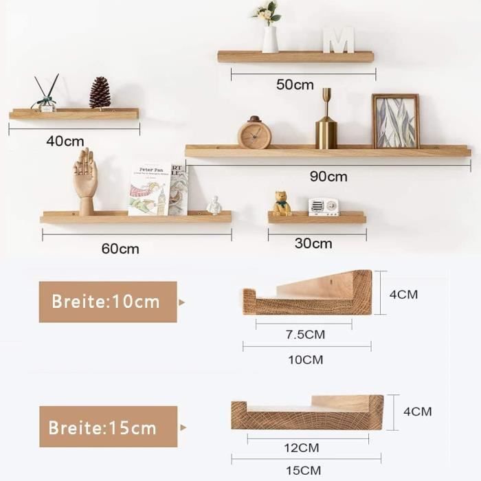 Etagere Flottant Bois