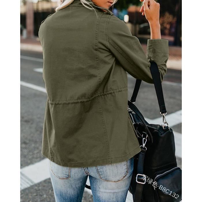 Jacket vert militaire femme sale