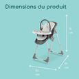 Bebeconfort Kiwi 3 en 1, Chaise haute enfant évolutive, chaise haute bébé multipositions, grand confort, de la naissance à 3 ans-3