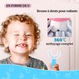 6 Pièces Brosse À Dents En Forme De U Pour Enfants,SPECOOL Brosse à Dents pour Bébé à 360° Nettoyage Complet(Enfants de 2 à 12 ans)-3