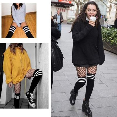 Chaussettes Hautes De Cuisse DRESHOW Femme - Extra Longues 68cm - Sport, Cosplay, Look Décontracté