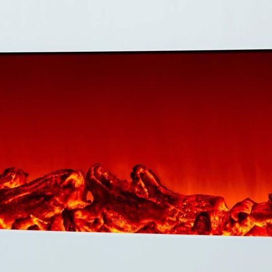 Klarstein Grenoble - Poele électrique décoratif avec effet flammes -  Chauffage intégré & thermostat - 1850W - design vintage noir - Cdiscount  Bricolage