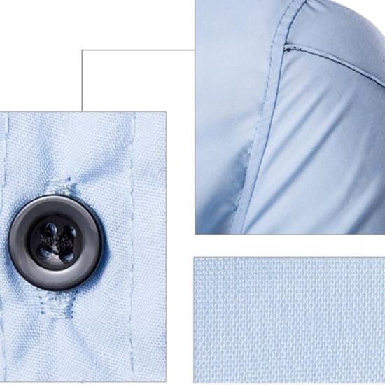 Chemise Huk Homme XXL Bleu Pêche Marteau - Manches Longues Légère Et Respirante