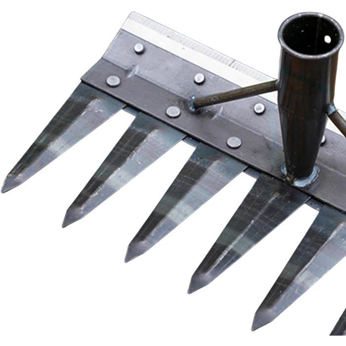 PELLE,7 Tooth Râteau à houe de désherbage outil agricole artefact scarificateur de désherbage