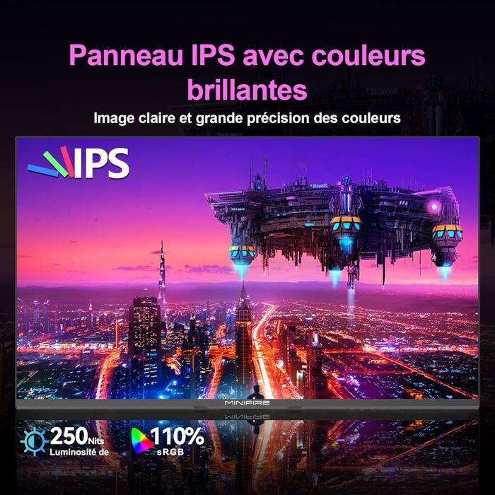 Écran PC 24 Pouces IPS FHD - SYSSEN - 1920x1080 - 100Hz - sRGB 110% ...