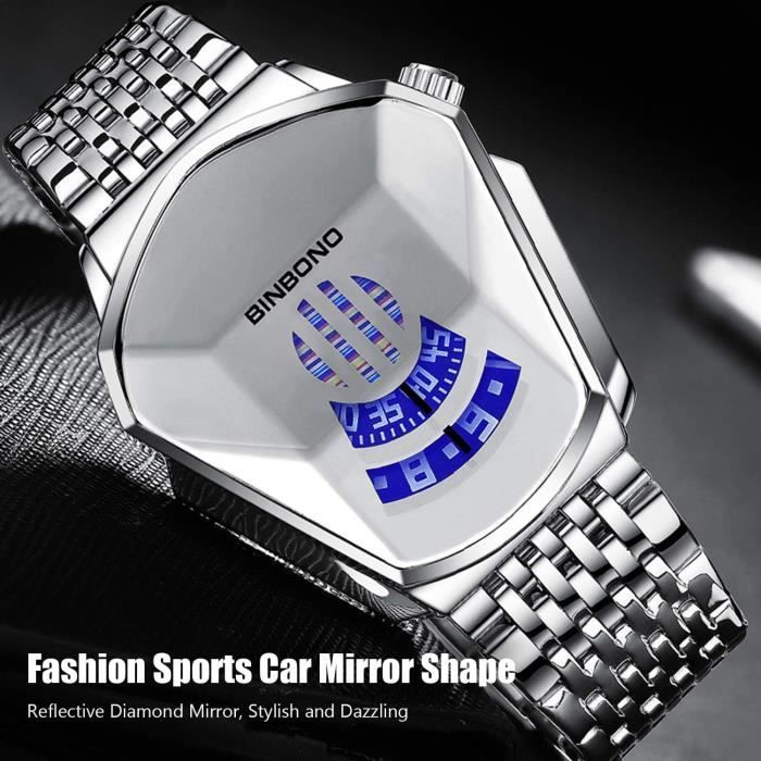 Mode Montre Homme Quartz Analogique Montre En Acier Inoxydable