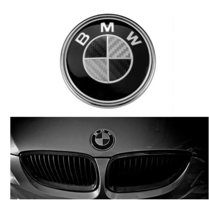 Fibre de carbone Emblème Logo Sigle BMW Capot / Coffre 82mm Série