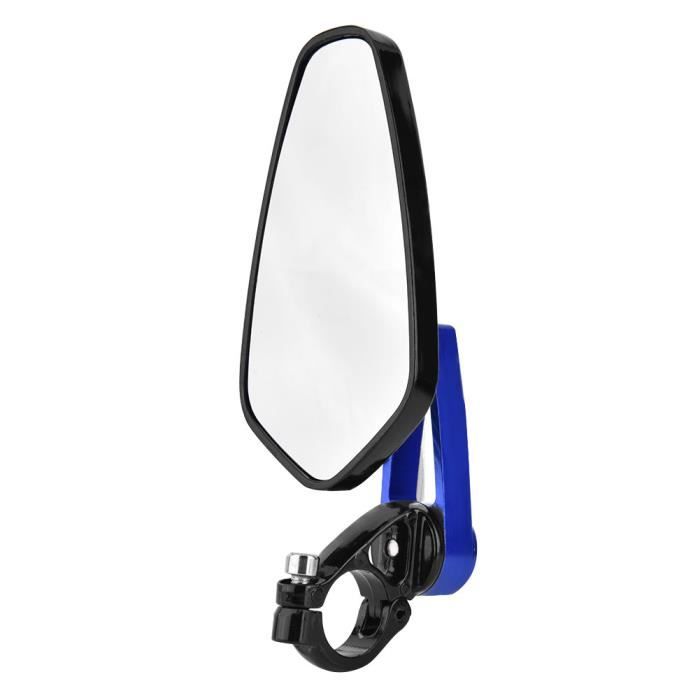 Rétroviseur Moto Embout De Guidon - Compatible 7/8" (22mm) - Anti-Glare Bleu - Certifié E24 - Pour Scooter, Quad, ATV - 5