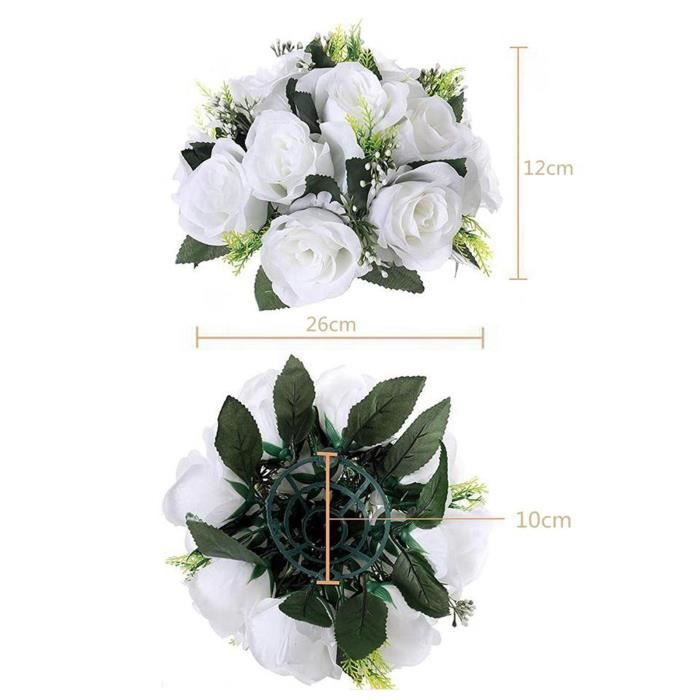 12 Lys Calla Artificiels Blanc Latex – Fleurs Mariage Réalistes 34 Cm – Bouquet Mariée Décoration