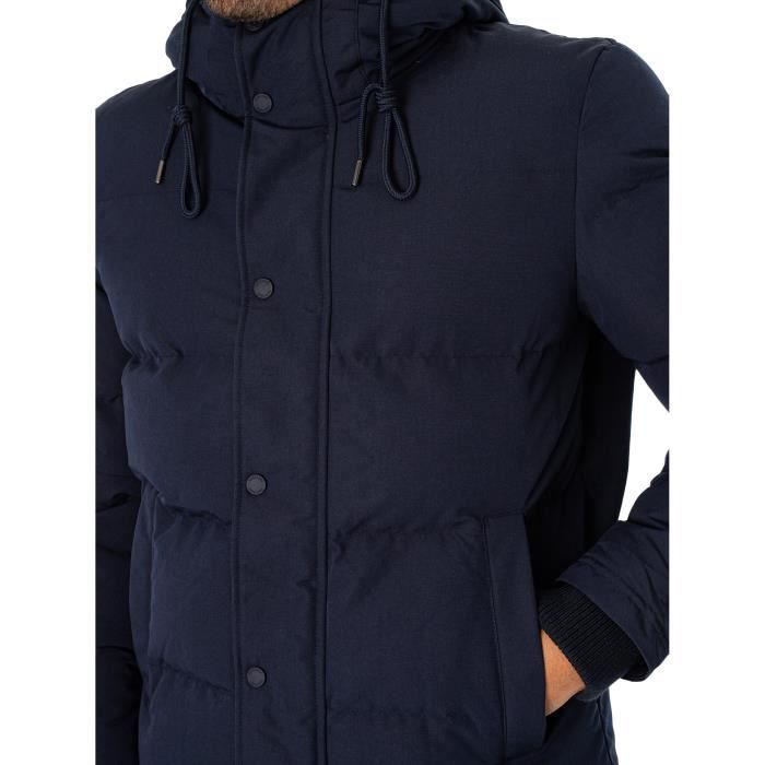 Doudoune Courte Capuche Everest Superdry Homme Bleu Bleu