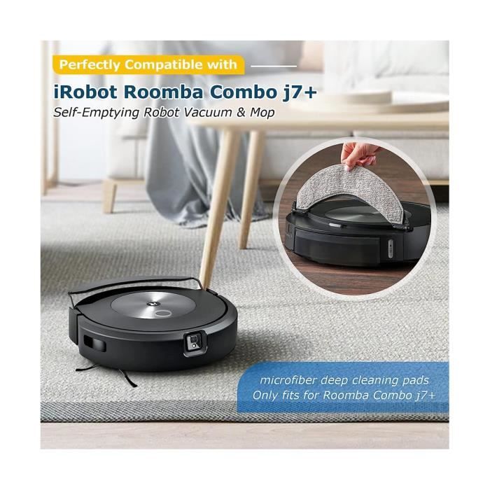 Aspirateur robot IROBOT Roomba Combo J7+ et 2 flacons de nettoyage