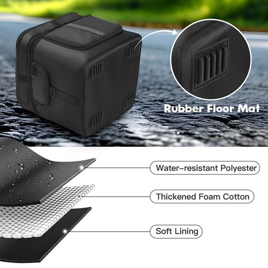Étui de transport compatible avec la station d'alimentation portable Jackery Explorer, sac de rangement de voyage résistant à l'eau avec plusieurs