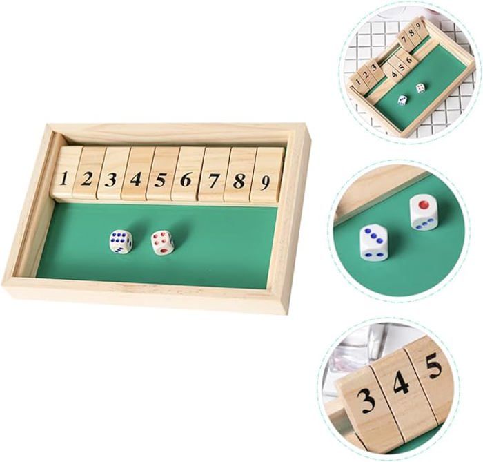 Jeu De Société En Bois Jeu Close The Box Pour 4 Joueurs Jeu De Dés Jeu