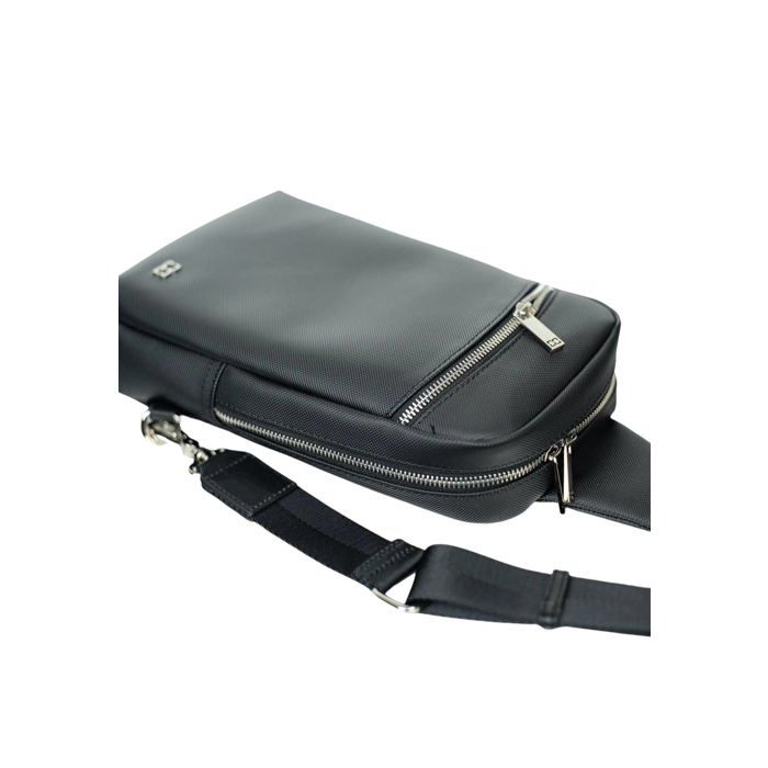 Sacoche David William ref_48128 Noir 29x17x6 cm Zippée