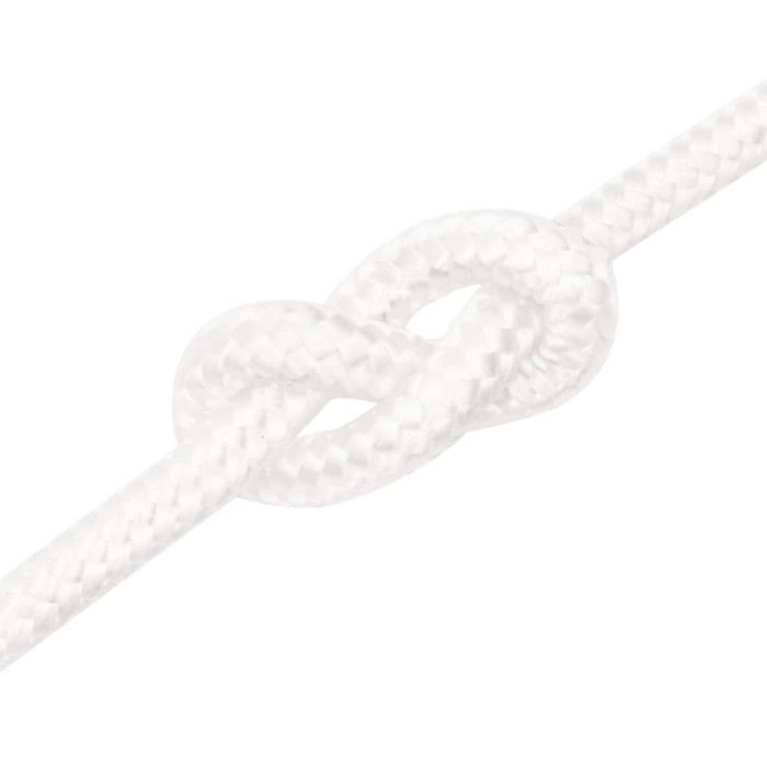 VidaXL Corde De Bateau Corde De Levage Câble D'Amarrage Ancrage Navire Lignes De Gréement Corde à Linge Blanc Complet 5 Mm 500 M Polypropylène