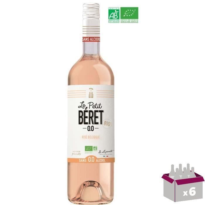 Le Petit Béret Rosé Bio sans alcool 0.0% x6