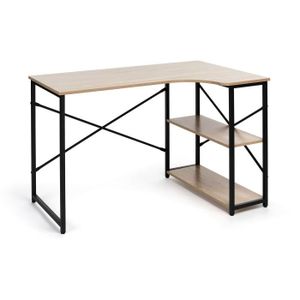 Bureau avec étagère en metal - L 110 x P 69 x H 69 cm - LIVERPOOL