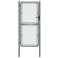 🎋2831 Portillon Acier Portail de clôture-Porte de jardin - Portillon de jardin- 100 x 200 cm Vert-0
