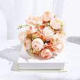 fauxaherbe Simulation de fleurs artificielles bouton de rose main bouquet meubles décoration d'intérieur simulation horten121482-0