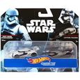 Pack de 2 voitures Star Wars First Order Stormtrooper et Captain Phasma - Hot Wheels - Jouet pour enfant-0