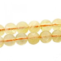 Fil de 58 perles rondes 6mm 6 mm en citrine
