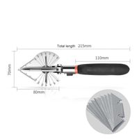 Couteau,Ciseaux à main multifonctions pour tuyaux en plastique PVC PE, coupe-onglet de 45 degrés à 135- Shear and 10 blades