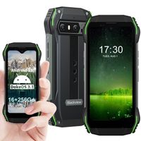 Blackview N6000 Mini Smartphone Robuste 8Go + 256Go Helio G99 Caméra 48MP 4.3'' 3880mAh GPS NFC Double SIM 4G - Vert