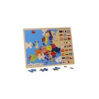 Puzzle enfant - LEGLER - Europe et ses drapeaux - 250-400 pièces - Voyage et cartes