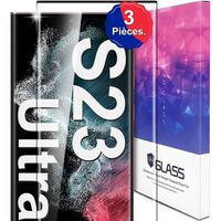 Verres Trempes X3 Pour Samsung Galaxy S23 Ultra 5G Little Boutik® Protection Antichoc Transparent