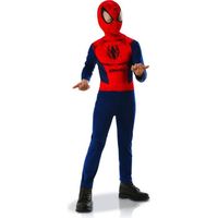 Déguisement Spiderman entrée de gamme - Taille S - Homme - Blanc/Bleu/Rouge