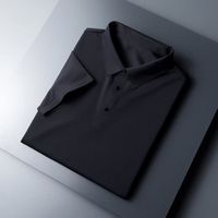 T-shirts pour hommes - Polo respirants pour l'été - Noir