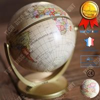 TD® Globe terrestre enfant interactif rotation études scientifique pratique apprentissage carte du monde pays rond texture soignée