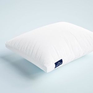 OREILLER Blanc - Oreiller Double Confort - Oreiller 3 Chambres en Duvet et Plumes - Enveloppe Coton Anti-Acariens - Soutien Mi-Ferme (60x70
