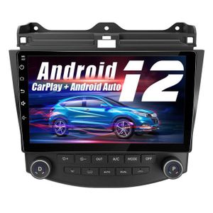 AUTORADIO Junsun Autoradio Android 12 pour Honda Accord (2003-2007) 9 Pouces 2Go + 64Go avec Carplay GPS WiFi USB SD Bluetooth Android Auto