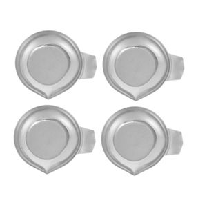 Gadpiparty Lot De 4 Plateaux De Pesée En Acier Inoxydable Pour Balance Bijoux Et Cuisine