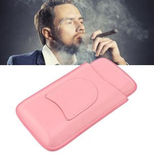 ETUI À CIGARE Cikonielf tui à cigares en cuir de luxe portable pour 3 cigares
