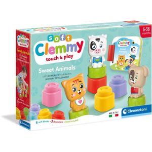 JEU D'APPRENTISSAGE Clementoni - Cubes & Animaux Soft Clemmy - 6 cubes