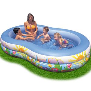 PATAUGEOIRE Piscine gonflable ovale - Intex - 262x160x46 cm - 