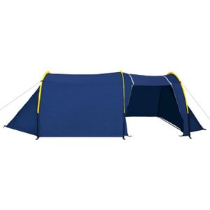 TENTE DE CAMPING Tente de camping pour 4 personnes Bleu marine/bleu