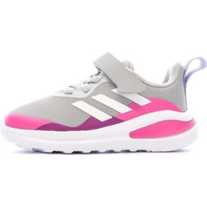 BASKET Baskets Grise Fille Adidas Fortarun El I - ADIDAS ORIGINALS - Coupe large - Lacets élastiques - Tige textile