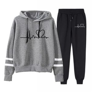 Femme Ensemble Sport 2 Pièces - Mode Survêtement Sportswear Sweat à