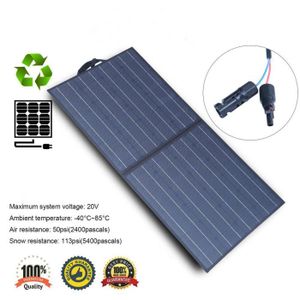 Module Solaire Monocristallin 100 W 12v Panneau Solaire Photovoltaïque Neuf