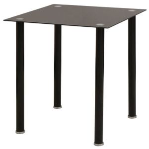 TABLE À MANGER COMPLÈTE Ensemble table et chaise de salle à manger noir - 