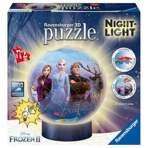 PUZZLE Puzzle 3D rond La Reine des Neiges 2 illuminé - Ra