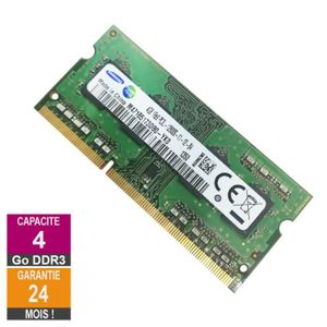 MÉMOIRE RAM Barrette Mémoire 4Go RAM DDR3 Samsung M471B5173DB0