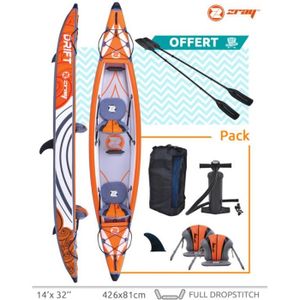 KAYAK Kayak gonflable 2 places Zray DRIFT - Dropstitch haute pression - 200kg