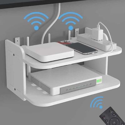 Support Mural Rotatif Pour Tablette/routeur - Rotation 90°, Fixation Adhésive Ou Vis