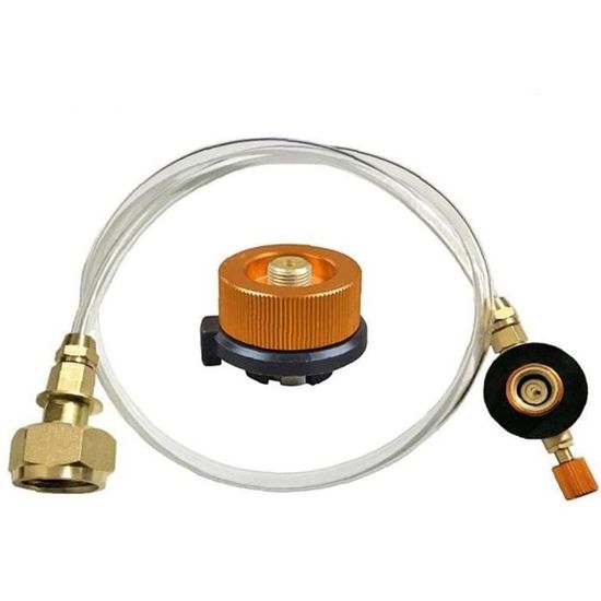 Adaptateur De Réservoir De Gaz, Valve De Charge, Convertisseur De Bidon Plat Universel Pour Camping En Plein Air 1 4 Po Or 95051025