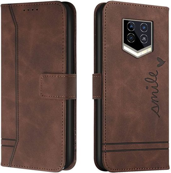 Étui Portefeuille Magnétique Pour Oukitel WP23 Plus - Cuir PU, Emplacements Cartes, Fonction Support