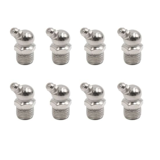 Lot De 6 Graisseurs Droit En Laiton - Filetage M10x1,5 - Pour Entretien Automobile, Moto, Machines Agricoles